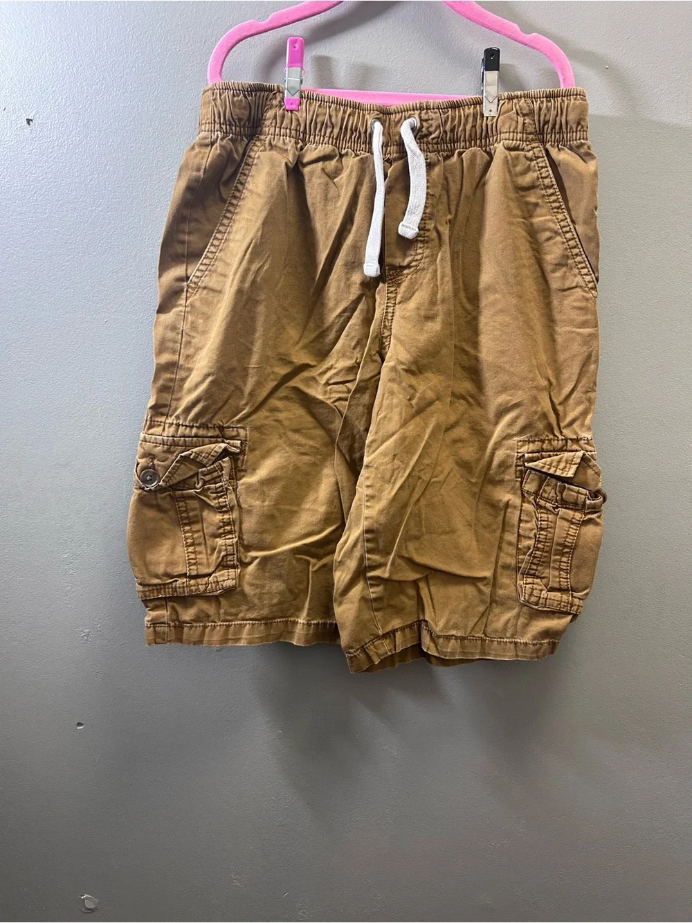 Cat & Jack Tan Cargo Drawstring Shorts